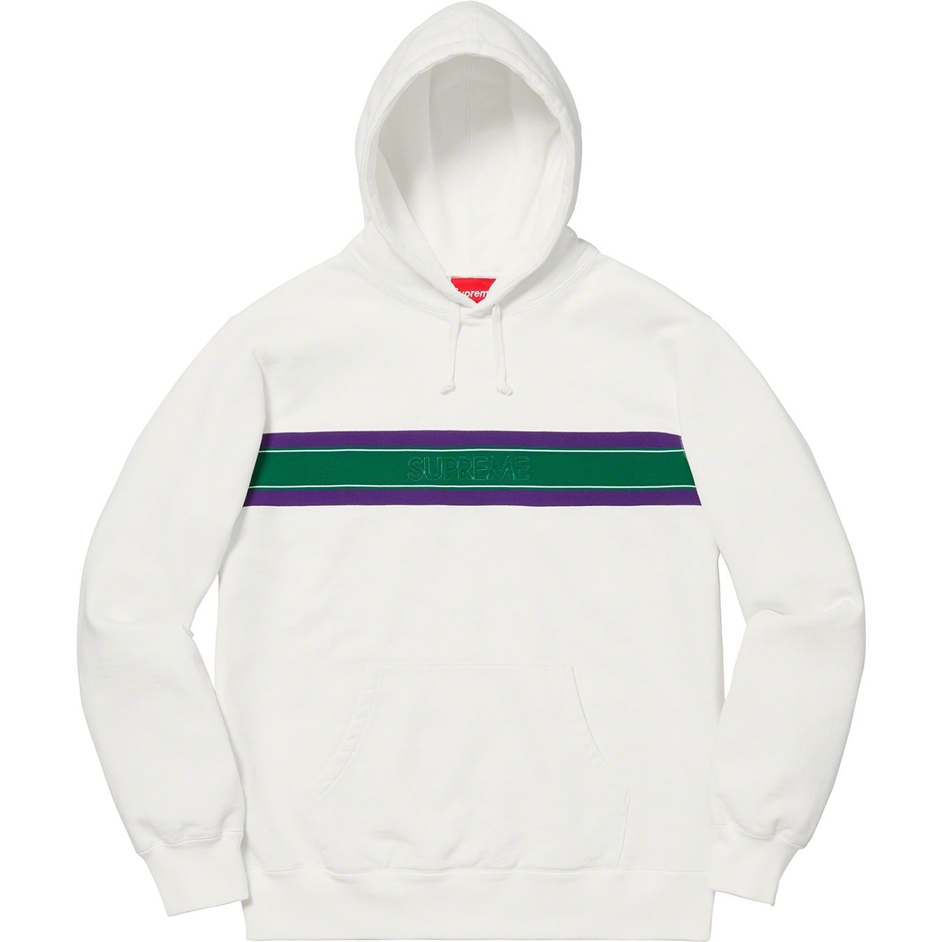 Chest Stripe Logo Hooded Sweatshirt view 6